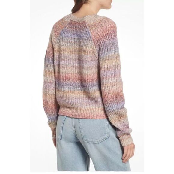 Rails Josie Space Dye Cotton Blend Cardigan in Amethyst NWT Size Small - Picture 2 of 8